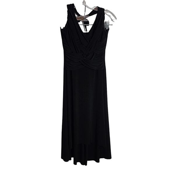 B Darlin Black Halter Dress with Criss-cross Front, Juniors Size 7/8 - Picture 1 of 6